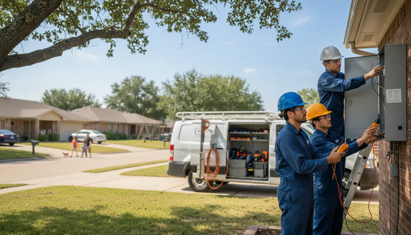 Certified electrician providing emergency electrical services in Six Lakes, MI